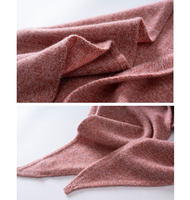 Poncho en tricot de cachemire moelleux et luxueux pour femme, élégant, sans boutons, en laine tricotée, style cardigan.
