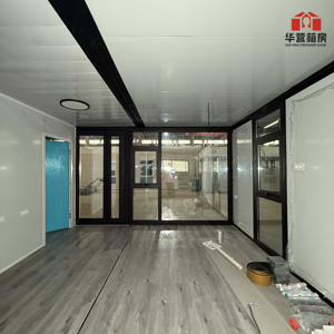 Maison préfabriquée en conteneur modulaire de conception moderne de 20 pieds personnalisée avec une fonction respirante, solution de bureau portable - Product Image 5