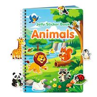 Libro de Pegatinas de Gel Reutilizables Personalizado para Niños, Libro de Actividades Tranquilas para el Aprendizaje Temprano, Cognición Educativa, Libro de Pegatinas Multiescena