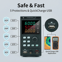 Alimentation CC programmable de laboratoire MYAMi 30V 5A 10A réglable, haute stabilité avec charge rapide USB pour réparation mobile