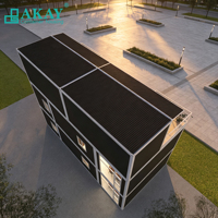 Casa Modular Prefabricada AKAY Personalizable de 3 Dormitorios, Impermeable y Aislada, Tipo Contenedor, para Oficina en Sitio