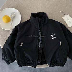 D1487 Veste décontractée pour garçons en velours de coton chaud avec imprimé de dessins animés, <span class=keywords><strong>fermeture</strong></span> éclair et boutons, vêtements d'hiver pour enfants, taille plus - Product Image 6