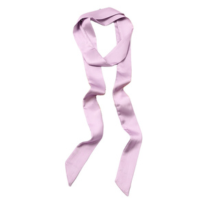 É<span class=keywords><strong>l</strong></span>égant foulard long et fin en soie à imprimé botanique bleu pour femmes, idéal comme cravate pour hôtesses <span class=keywords><strong>de</strong></span> <span class=keywords><strong>l</strong></span>'<span class=keywords><strong>air</strong></span> professionnelles et ruban pour sac à main - Product Image 4