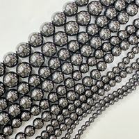Prix de gros attractif Perles de hématite taillées en vrac couleur or pour la fabrication de bijoux DIY, colliers et bracelets 4/6/8/10/12/14mm, pierre précieuse de qualité