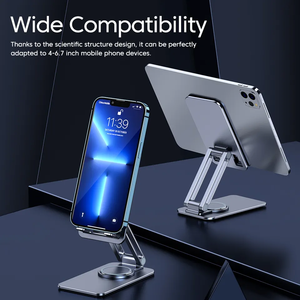 Support en aluminium 360 pour tout angle Support de télé<span class=keywords><strong>phone</strong></span> portable réglable <span class=keywords><strong>multi</strong></span>-angle Support de télé<span class=keywords><strong>phone</strong></span> portable portable - Product Image 6