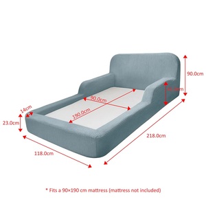 <span class=keywords><strong>Lit</strong></span> de couchage pour tout-petits en mousse souple, emballé sous vide, avec housse en velours côtelé lavable et imperméable, adapté aux enfants de 3 ans et plus, vente en gros d'usine - Product Image 2