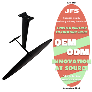 New JFS ART 1401 High Performance Aluminum + Carbon Fiber Hydrofoil <b>Board</b>-<b>Black</b> for Lakes & Rivers Ocean Surfing JFS ART 1401 AR - Product Image 2
