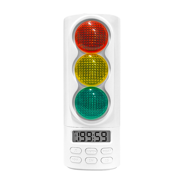 Classroom Digital Traffic Light Visual Timer for Kids Teacher Tool 200min Countdown Lithium Battery Touch Control Audio Alarm