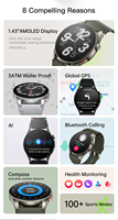 Venta Directa de Fábrica, Reloj Inteligente con Pantalla Táctil Completa, Serie con Llamadas Bluetooth, Resistente al Agua, Monitor de Actividad Física