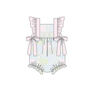 RTS Boutique - Pelele de burbujas floral para bebé niña, 95% algodón y elastano, estampado, informal, para recién nacida, venta al por mayor, para niños pequeños - Product Image 4