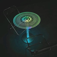 Table de Bar Élégante et Innovante avec Éclairage Intelligent de Style Moderne