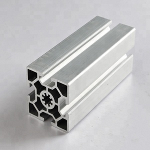 Moldura de extrusão de alumínio industrial com fenda 8080 t prata anodizada preço barato por atacado grande estoque - Product Image 4