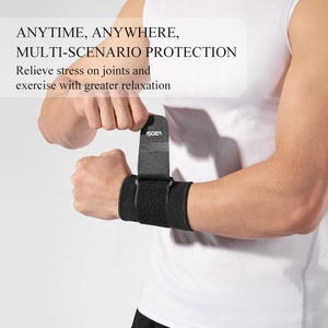 VBOSi 1538 CE FDA ISO неопреновый компрессионный ремешок для запястья регулируемый спортивный обертывание для женщин и мужчин фитнес работа Тяжелая атлетика - Product Image 4