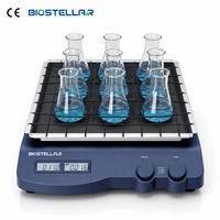 Agitateur linéaire BIOSTELLAR 100-350 tr/min avec écran LCD, commande par bouton, fonction minuterie, protection IP21 pour utilisation en laboratoire