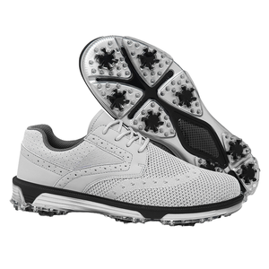 <span class=keywords><strong>Chaussures</strong></span> <span class=keywords><strong>de</strong></span> <span class=keywords><strong>Golf</strong></span> Professionnelles Personnalisées OEM pour Hommes, Nouvelles <span class=keywords><strong>Chaussures</strong></span> à Crampons d'Extérieur Imperméables avec Doublure en Mesh pour Toutes Saisons - Product Image 1