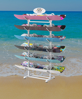 Support de présentation en métal pour skateboard, ski, trottinette, planche de surf, support de ski de surf, pour magasin de sport personnalisé