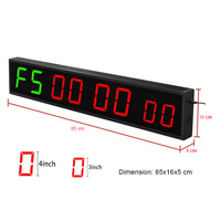 Temporizador Comercial para Gimnasio, 8 Dígitos LED, Temporizador de Intervalos, Equipo de Entrenamiento Grande para Gimnasio