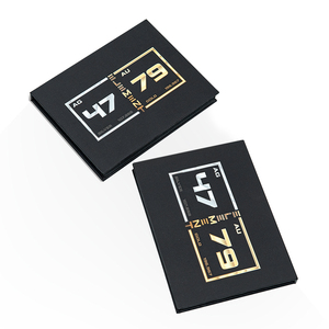 Cajas de embalaje de monedas de cartón reciclado rígido de Oro Negro impresas personalizadas, respetuosas con el medio ambiente y populares - Product Image 5