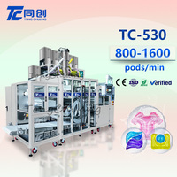 Machine distributrice de capsules de lessive électrique entièrement automatique à grande vitesse avec scellage et bouchage pour l'emballage des dosettes de détergent