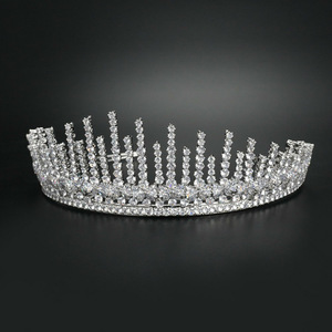 LUOXIN – <span class=keywords><strong>couronne</strong></span> de diadème de mariage en laiton, <span class=keywords><strong>fleur</strong></span> de luxe en Zircon pour femmes demoiselles <span class=keywords><strong>d</strong></span>'<span class=keywords><strong>honneur</strong></span> - Product Image 3