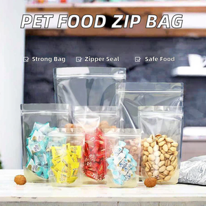 ถุงบรรจุภัณฑ์อาหารแบบซิปล็อคใสชนิดตั้งได้ สำหรับผงปรุงรส น้ำตาล  ทำจากฟิล์ม PET โพลีเอสเตอร์เกรดอาหาร สำหรับอาหารสัตว์เลี้ยง - Product Image 1