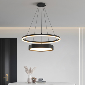 Modern Gold Stainless Steel Pendant Light LED 3500K Warm White E26 Dimmable Adjustable Height Gold Finish 5-Year <b>Chandelier</b> - Product Image 6