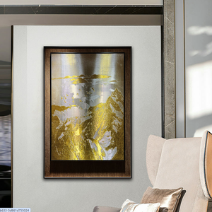 Tapiz de malla metálica de lujo, pintura artística personalizada, ignífuga, resistente al óxido, decoración mural para villa, pasillo, casa de alta gama - Product Image 5