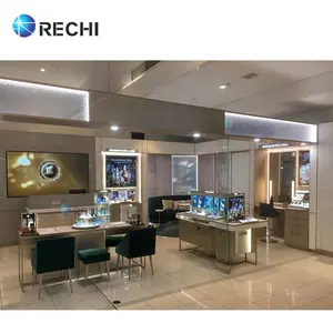 RECHI – présentoir de maquillage, présentoir de cosmétiques, vitrine de parfum de soins de la peau pour la conception de stand de beauté
