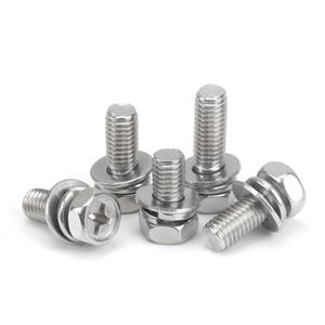 Bullone di Assemblaggio Triplet di Alta Qualità in Acciaio Inox 304 con Testa Esagonale e Attacco Phillips per l'Industria dei Quadri Elettrici - Product Image 5
