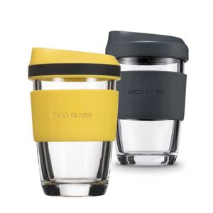 แก้วกาแฟแก้วแบบใหม่ ปลอดสาร BPA พร้อมฝาและปลอกซิลิโคน ขายส่งจากโรงงานจีน - Product Image 1