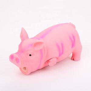 Pembe yumuşak Squeak köpek oyuncak kurşunsuz kimyasal içermeyen <span class=keywords><strong>Pet</strong></span> lateks Grunting domuz - Product Image 5
