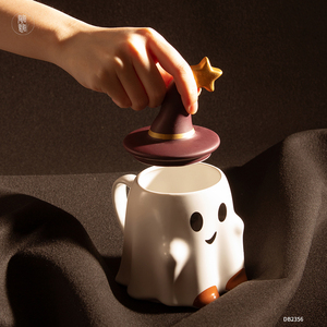 Custom Halloween Ghost Schattige Mok Easter Spirit Koffie Cup Creatieve Japanse Cartoon Anime Keramische Mokken