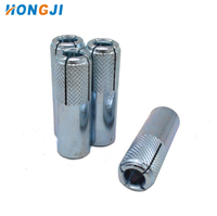 Ancre à enfoncer en acier au carbone Hongji, zinguée bleu-blanc, filetage M6-M20 pour béton, en stock, de bonne qualité