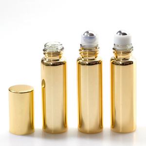 खाली आवश्यक तेल रोलर ट्यूब पैकेज 10 मिलीलीटर रोल बोतल चांदी के सोने के ग्लास इत्र रोलर बोतल पर 10 मिलीलीटर रोल - Product Image 2