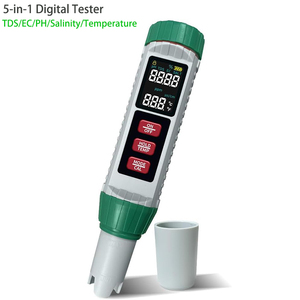 Medidor Digital de Salinidad, <span class=keywords><strong>pH</strong></span>, EC, Temperatura y TDS 5 en 1, Probador de Calidad del Agua para Piscinas, Agua Potable, Acuarios, Hidroponía, Jacuzzis y Spas - Product Image 1