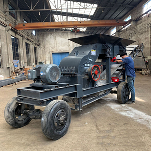 Điện thoại di động DIESEL đá nhiều lớp kính tái chế máy PC 600*400 Hammer <span class=keywords><strong>Crusher</strong></span> Mill với rung Feeder Màn hình băng tải - Product Image 4