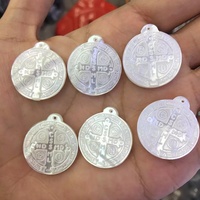 Pendentif en perle naturelle, pour la mère de la perle, de blanches, jésus, croix, Christ, taille 8mm