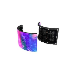 Panneau LED SMD flexible personnalisé par le fabricant, pleine couleur, intérieur, mur numérique flexible - Product Image 1