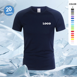 Wholesale Gym Training T Shirts Blank Custom Logo 100% Polyester Mens Sport Shirts - Product Image 5