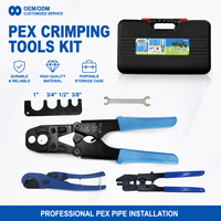 Kit d'outils de sertissage PEX professionnel KING SMART Factory Direct, conforme à la norme ASTM F1807, double tête, sans changement de mâchoires, outil de sertissage PEX