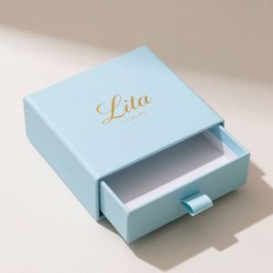 Wholesale Recycled Materials Eco Friendly Paper Custom Logo Printed Luxury <b>Small</b> Drawer Jewelry <b>Packaging</b> <b>Box</b> Magnetic Closure - Product Image 3