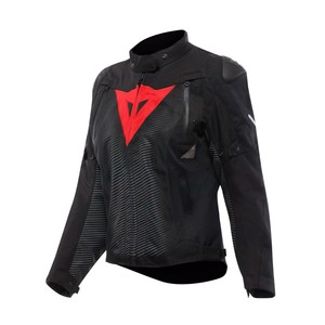 Veste Super Sprint D-Dry pour femme Dainese, noir, rouge lave, taille 44, vêtements de moto touring - Product Image 1
