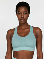 Soutien-gorge de sport antichoc grande taille pour la course à pied, design dos élégant pour femmes - Effet amincissant pour poitrines généreuses, ensemble 2 pièces écologique