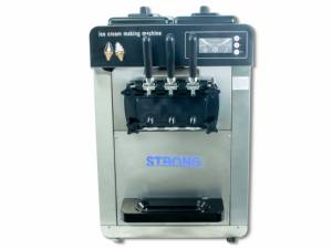 <span class=keywords><strong>Machine</strong></span> à crème glacée automatique professionnelle commerciale Mini portable en acier inoxydable 3 saveurs <span class=keywords><strong>Machine</strong></span> à crème glacée molle en cône - Product Image 2