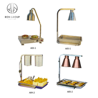 Prix d'usine vente en gros, hôtel, restauration, équipement de cuisine commerciale, lumière chauffante 304 inoxydable, Buffet Mental, lampe chauffante pour aliments