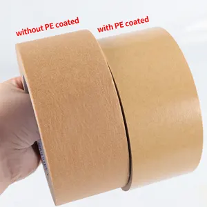 VOCÊ JIANG Kraft Tape Padrão Personalizado Embalagem Auto-adesiva Kraftpapier Klebeband mit logo Água ativada kraft paper tape