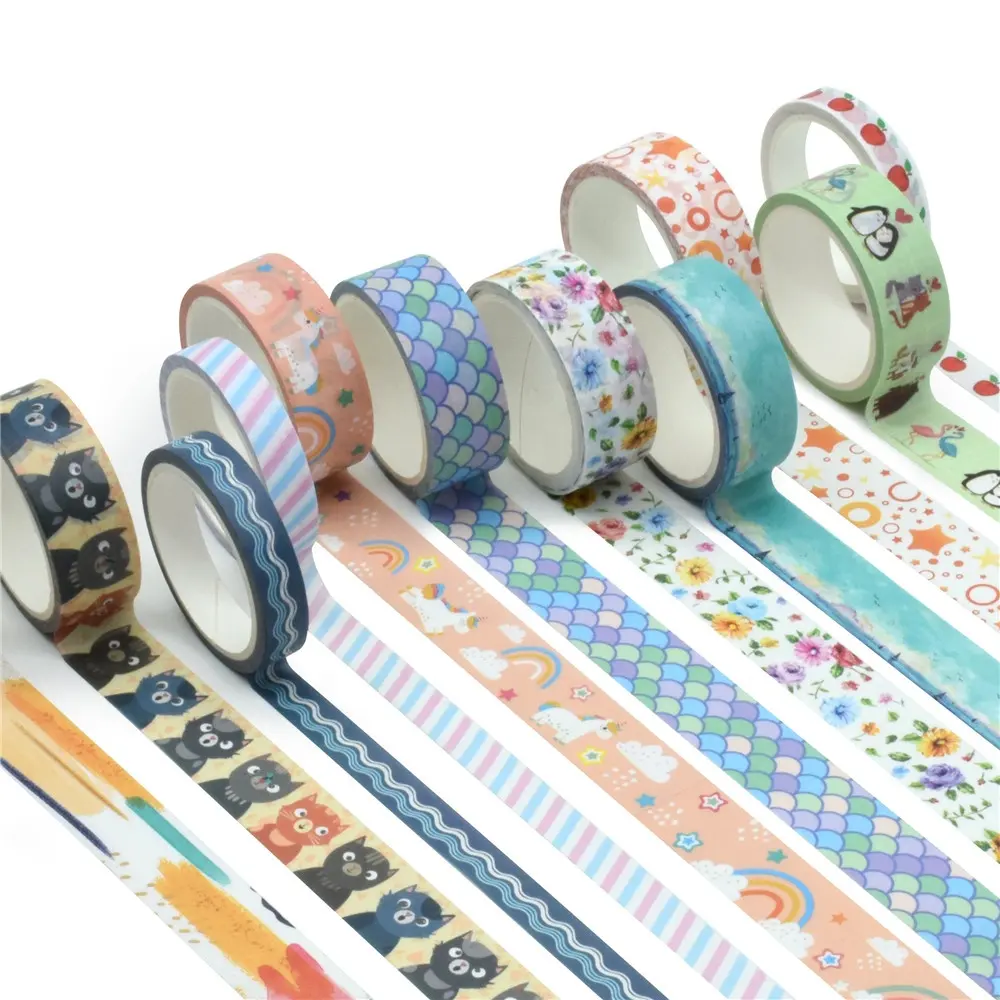 Lot de 6 Washi Tape Masking Tape Ruban Noel Cadeau Adhésif Ruban décoratif
