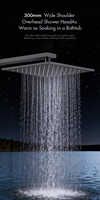 Systèmes de douche encastrés thermostatiques de haute qualité en laiton brossé, design moderne pour hôtels