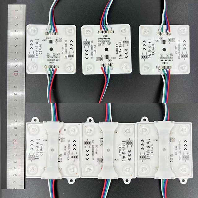 Outdoor Waterproof Light Box APP Control DC24V 12V LED Block Chain IP20 IP65 RGB 175° Viewing CRI95 Cuttable LED Light Modules