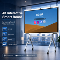 Tableau blanc interactif intelligent de 65, 75, 86 et 98 pouces avec écran tactile pour salle de réunion, système audiovisuel de conférence, intégrateur de systèmes AV, projet scolaire
